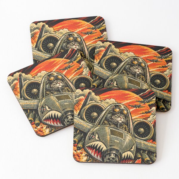 Item preview, Guns A Blazing Cat Fighter Jet T-Shirt designed and sold by PurrStreet.