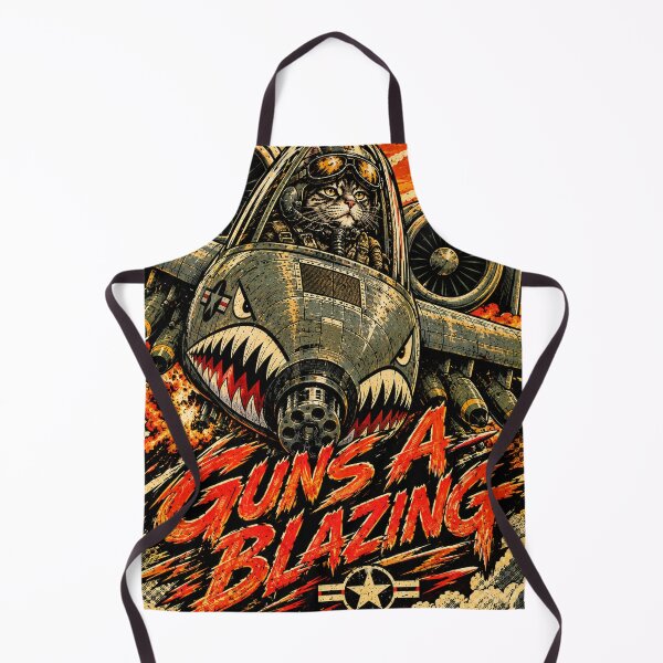 Item preview, Guns A Blazing Cat Fighter Jet T-Shirt designed and sold by PurrStreet.