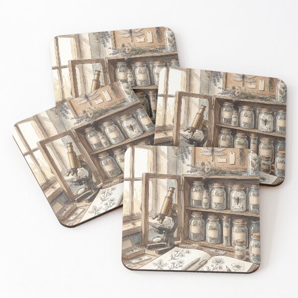 Item preview, Botanist Specimens Cabinet - Vintage Natural History Watercolor Notebook designed and sold by MissoStudio.