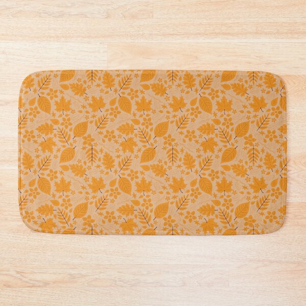 Item preview, Autumn Leaves and Flowers Pattern - Yellow designed and sold by miawgigi.