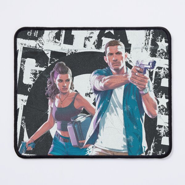 Item preview, : GTA 6 Jason and Lucia Vice City Streetwear Graphic Poster designed and sold by Shopunte.