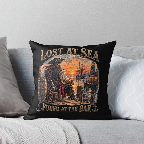 Item preview, Lost At Sea Found At The Bar Funny Cruise Sarcastic Humor  designed and sold by Juansustait.