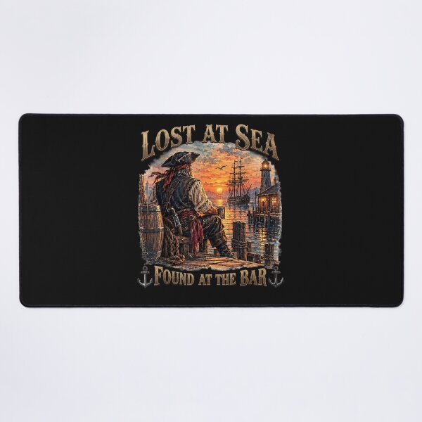 Item preview, Lost At Sea Found At The Bar Funny Cruise Sarcastic Humor designed and sold by Juansustait.