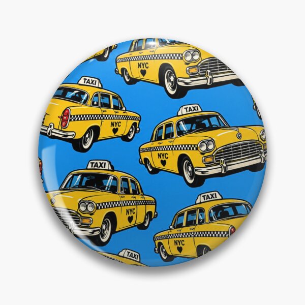 Item preview, NYC Yellow Taxi Pattern | New York City Cab Retro Pop Art Print designed and sold by TheStephanieRome.