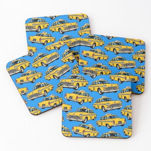 Item preview, NYC Yellow Taxi Pattern | New York City Cab Retro Pop Art Print designed and sold by TheStephanieRome.