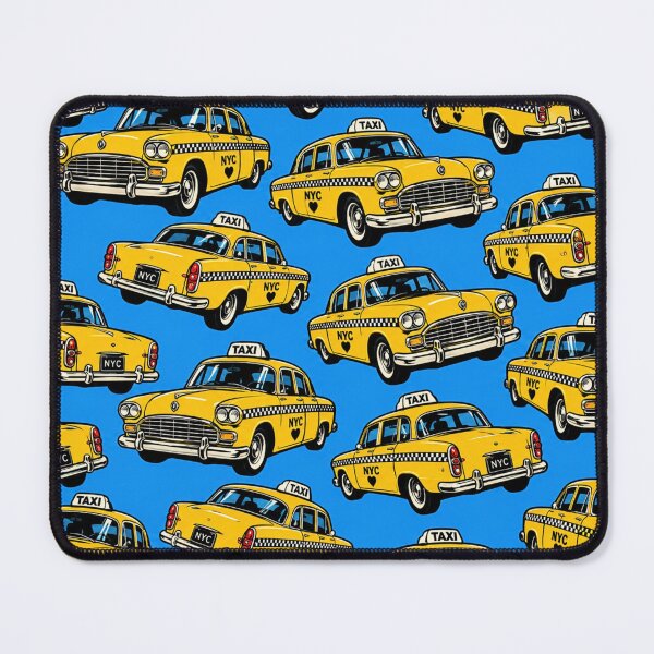 Item preview, NYC Yellow Taxi Pattern | New York City Cab Retro Pop Art Print designed and sold by TheStephanieRome.