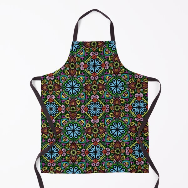 Item preview, Ethnic Mexican Floral Mandala Kaleidoscope Pattern designed and sold by FioreDiCiliegio.