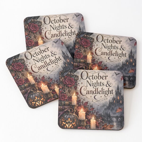 Item preview, October Nights & Candlelight – Gothic Raven Halloween designed and sold by blankTeeShirt.