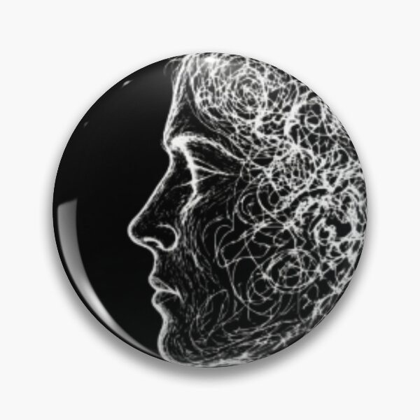 Item preview, Overthinker – Chaotic Mind Dark Aesthetic Design designed and sold by OddySpud.apparel.