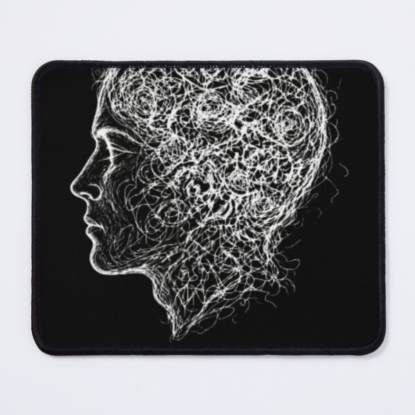 Item preview, Overthinker – Chaotic Mind Dark Aesthetic Design designed and sold by OddySpud.apparel.