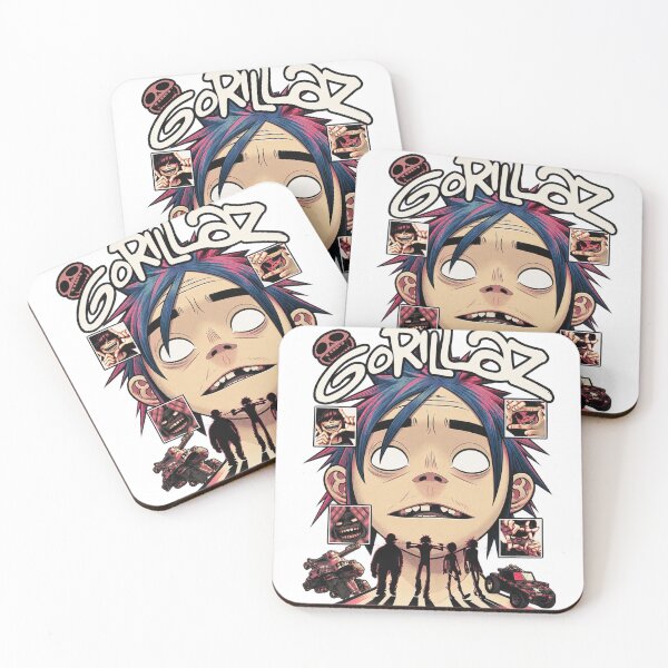 Item preview, Gorillaz 2D Comic Collage - Classic Band Art designed and sold by UrbanLayers.