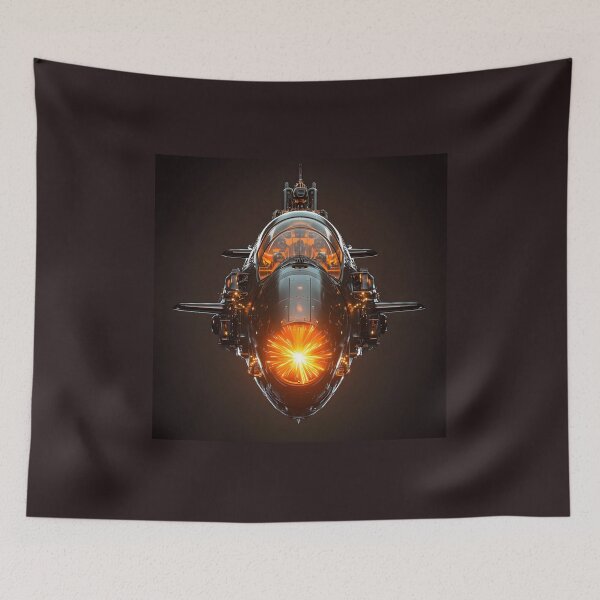 Item preview, Retro Submarine, 3d Render, Warm Amber And designed and sold by Checho30.