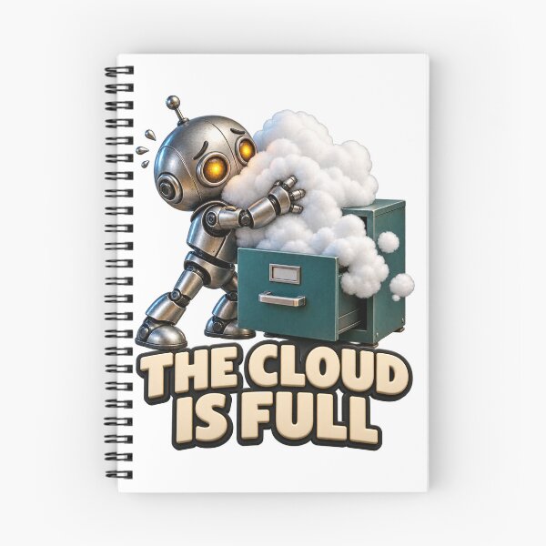 Item preview, The Cloud Is Full Robot Storage designed and sold by TrendTribeTP.
