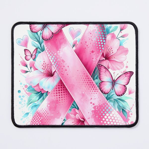 Item preview, Watercolor Pink Ribbon Butterfly Hope designed and sold by Artistikastore.