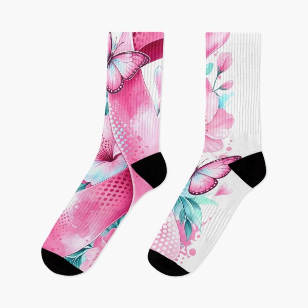 Item preview, Watercolor Pink Ribbon Butterfly Hope designed and sold by Artistikastore.