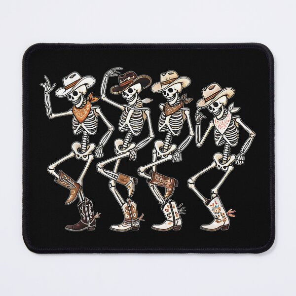 Item preview, Dancing Skeleton Cowboys Western Country Rodeo Halloween designed and sold by Daisy Grimes.