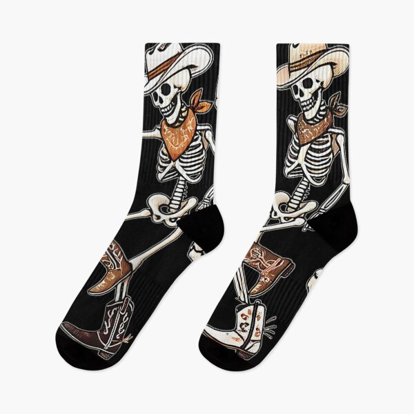 Item preview, Dancing Skeleton Cowboys Western Country Rodeo Halloween designed and sold by Daisy Grimes.