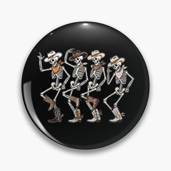 Item preview, Dancing Skeleton Cowboys Western Country Rodeo Halloween designed and sold by Daisy Grimes.