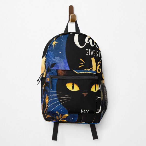 Item preview, My Cat Gives Me More Joy Than My Life – Funny Black Cat Moon Lover designed and sold by AbstractAuraArt.
