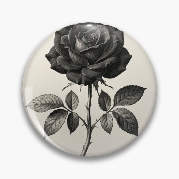 Item preview, Dark Botanical - Black Rose designed and sold by Shadow Charm.
