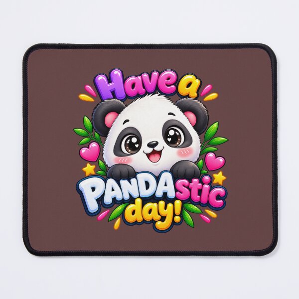 Item preview, Have a Pandastic Day Cute Kawaii Typography Art designed and sold by ShivCraftStudio.