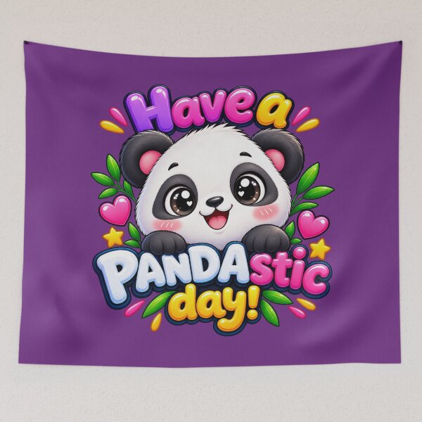 Item preview, Have a Pandastic Day Cute Kawaii Typography Art designed and sold by Shivora Studio.