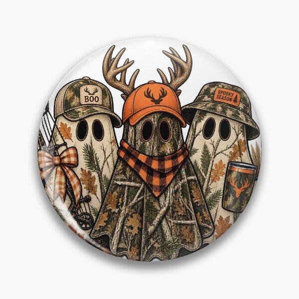Item preview, Retro Ghost Camo Hunting Halloween designed and sold by Thedondom.
