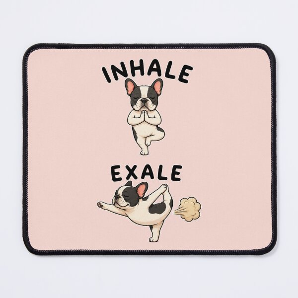 Item preview, French Buldog yoga INHALE EXALE designed and sold by DIGOR shop.