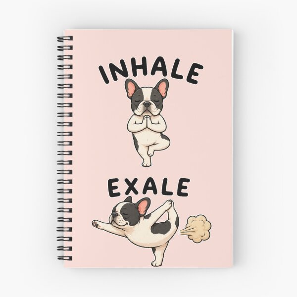 Item preview, French Buldog yoga INHALE EXALE designed and sold by DIGOR shop.