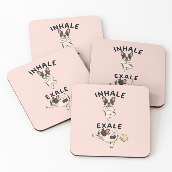 Item preview, French Buldog yoga INHALE EXALE designed and sold by DIGOR shop.