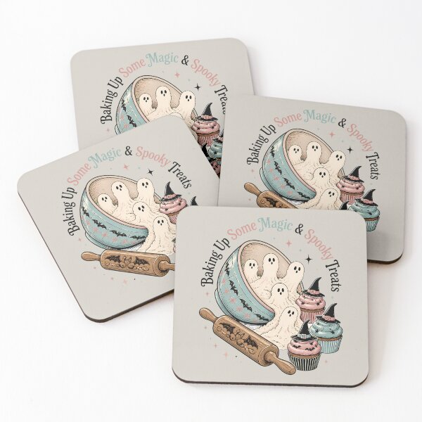 Item preview, Cute Halloween Baking – Ghosts, Cupcakes & Spooky Treats designed and sold by Art-Arcade6.