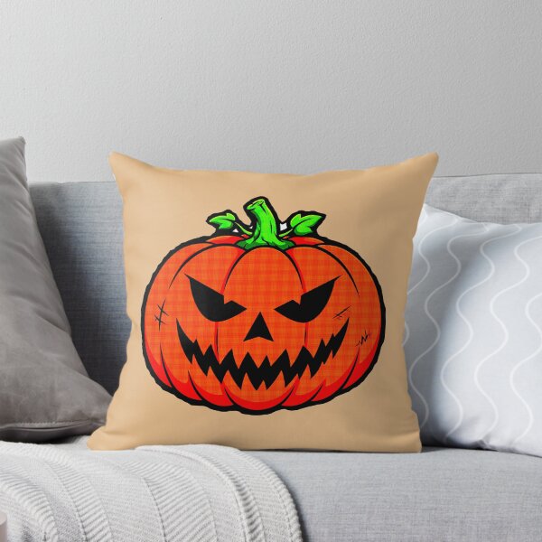 Item preview, Scary Halloween Pumpkin - Evil Orange Jack O' Lantern designed and sold by AstronautMerch.
