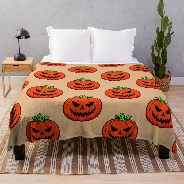 Item preview, Scary Halloween Pumpkin - Evil Orange Jack O' Lantern designed and sold by AstronautMerch.