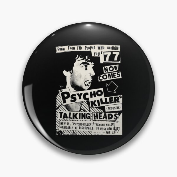 Item preview, Psycho Killer Talking Heads designed and sold by WallHelloStore.