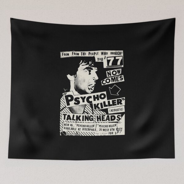 Item preview, Psycho Killer Talking Heads designed and sold by WallHelloStore.