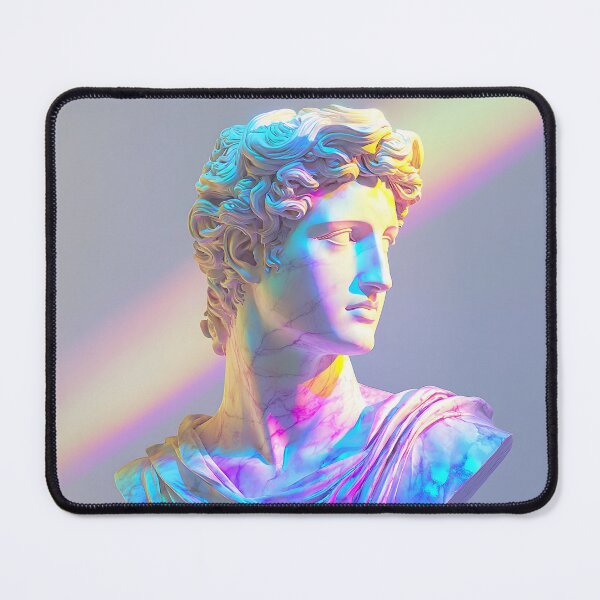 Item preview, Vaporwave Marble Bust, 3d Render, Vibrant Rainbow Spectrum designed and sold by Checho30.