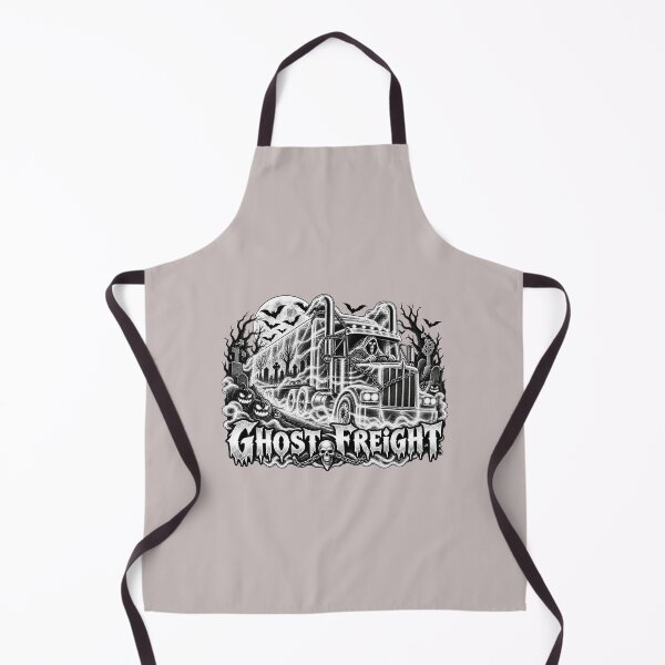 Item preview, Ghost Freight Monochrome Semi Truck - Black and White Phantom Driver Art designed and sold by NomadForge.