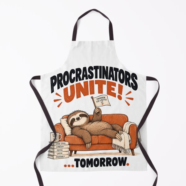 Item preview, Procrastinators Unite! …Tomorrow. – Funny Sloth designed and sold by Furflix.