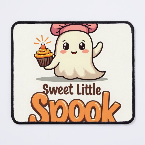 Item preview, Cute ghost decorating Halloween cupcakes designed and sold by MilaPrintify.