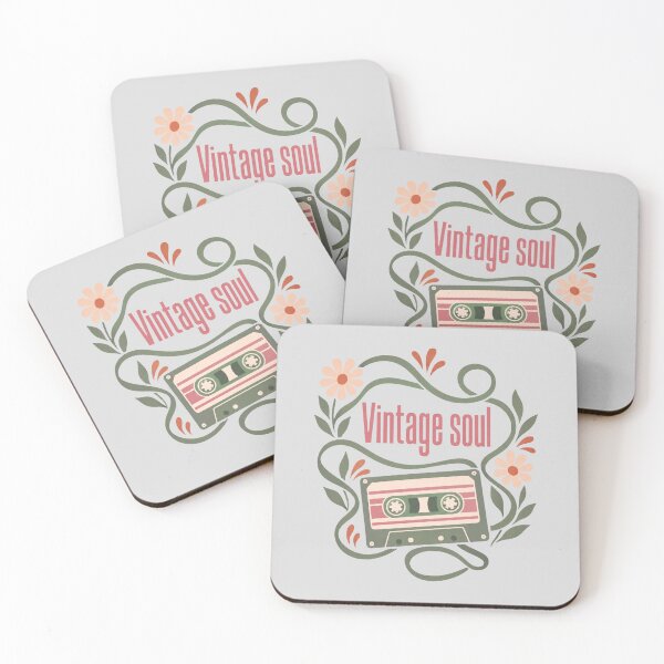 Item preview, Vintage Soul Cassette Floral Illustration designed and sold by hattie's.