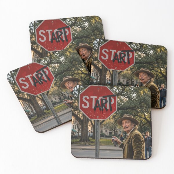 Item preview, Salvador Dali Start Sign Graffiti Street Art designed and sold by trekxtherex.
