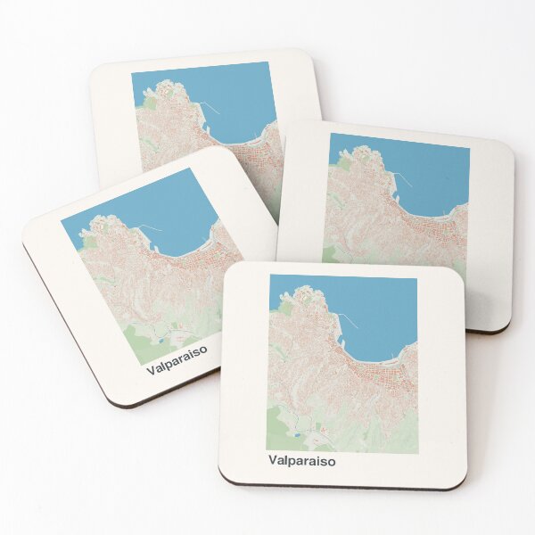 Item preview, Valparaiso Minimalistic Map Art designed and sold by MapsNerd.