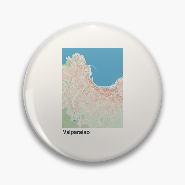 Item preview, Valparaiso Minimalistic Map Art designed and sold by MapsNerd.