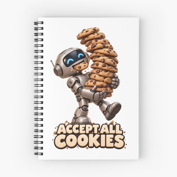 Item preview, Accept All Cookies Hungry AI Robot designed and sold by TrendTribeTP.