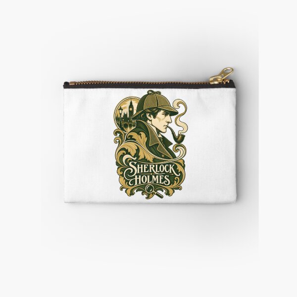 Item preview, Sherlock Holmes: Ornate Green London Portrait designed and sold by Fenay Designs.