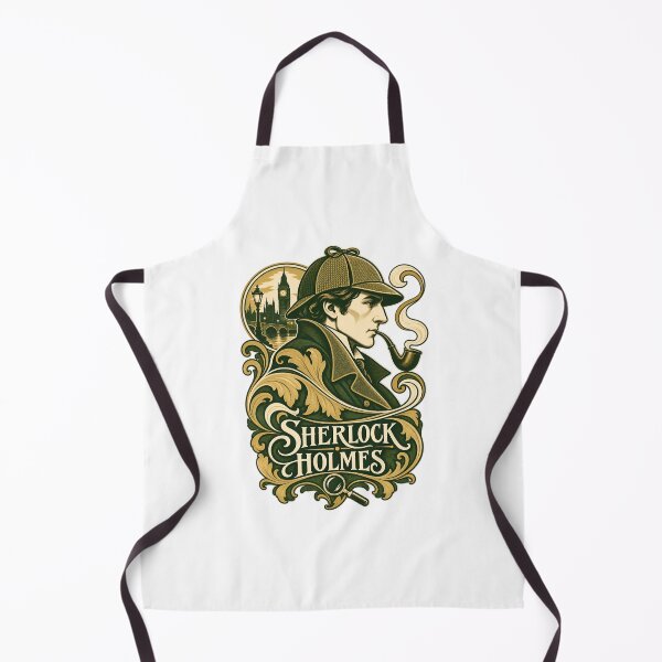 Item preview, Sherlock Holmes: Ornate Green London Portrait designed and sold by Fenay Designs.