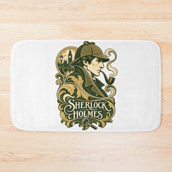 Item preview, Sherlock Holmes: Ornate Green London Portrait designed and sold by Fenay Designs.