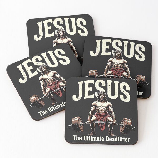 Item preview, Funny Jesus The Ultimate Deadlifter designed and sold by legendaryskins.