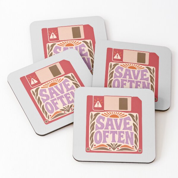 Item preview, Save Often Retro Safety Poster designed and sold by hattie's.