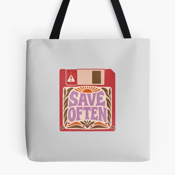 Item preview, Save Often Retro Safety Poster designed and sold by hattie's.